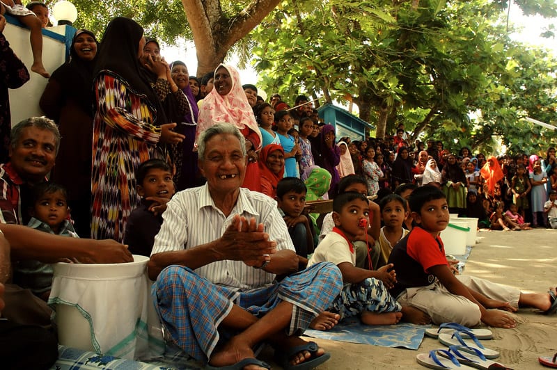 People of Kurendhoo celebrating Eid-al-Adha (Bodu Eid)
