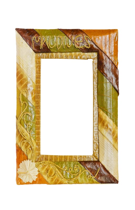 Maldives picture frame made using natural products