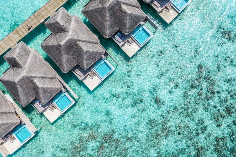 Beautiful Water Villas in the Maldives