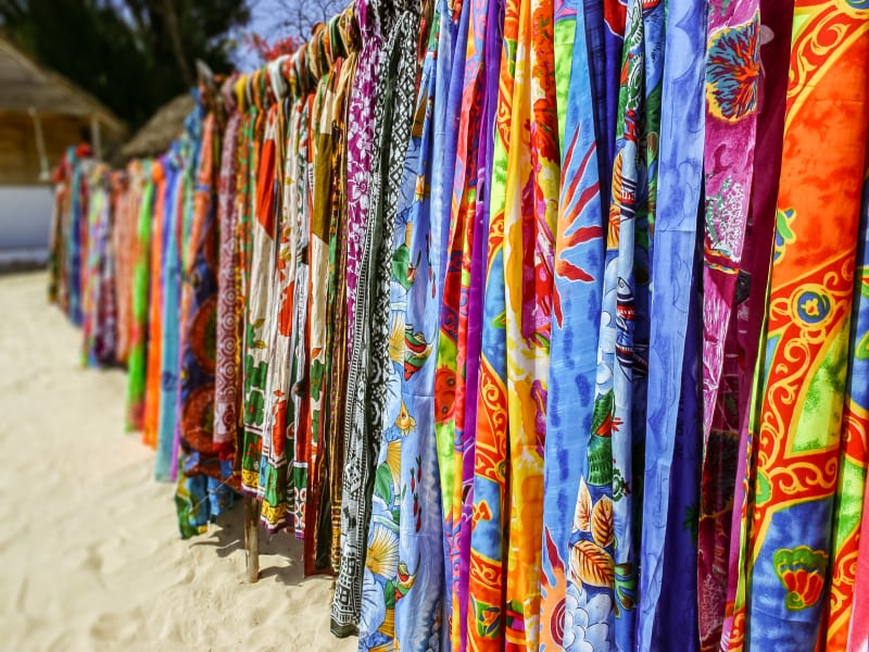 Beach shops in Maafushi Maldives