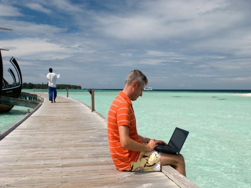 Maldives has amazing work locations