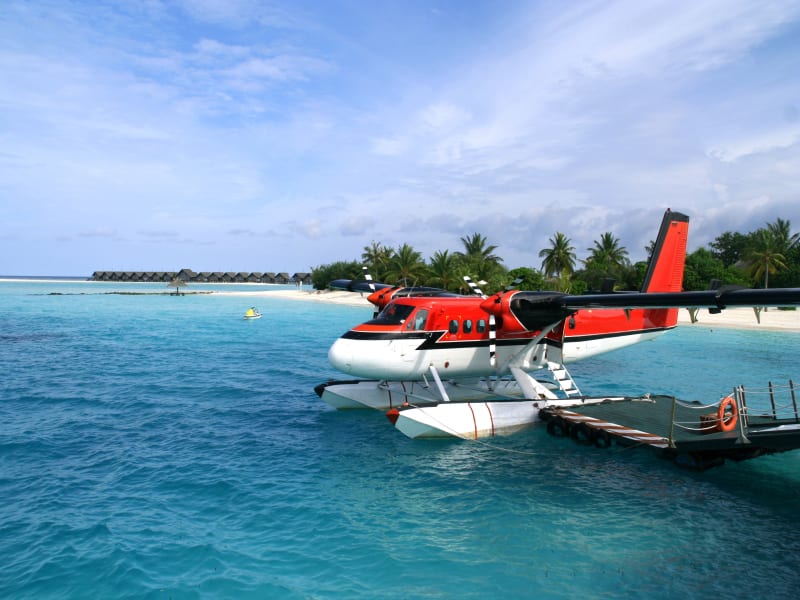 Seaplane in the Maldives