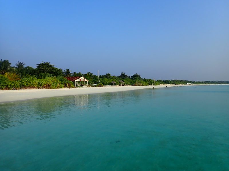 Kelaa, Maldives extensive sandy white coastline