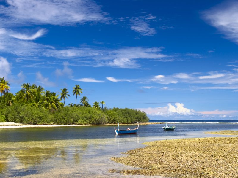 Gan island in Maldives