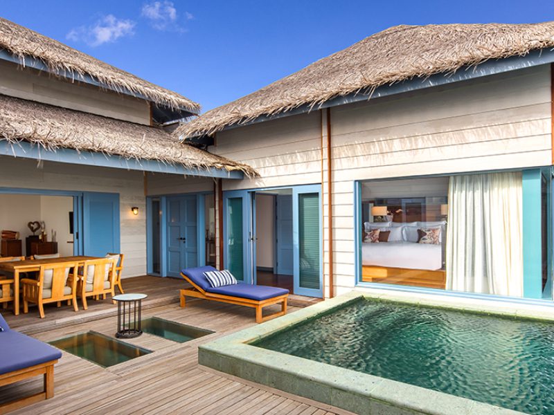 Overwater villa, Raffles, Maldives