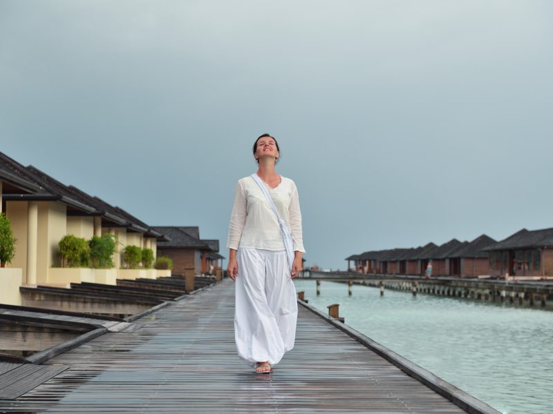 Rainy day in the Maldives