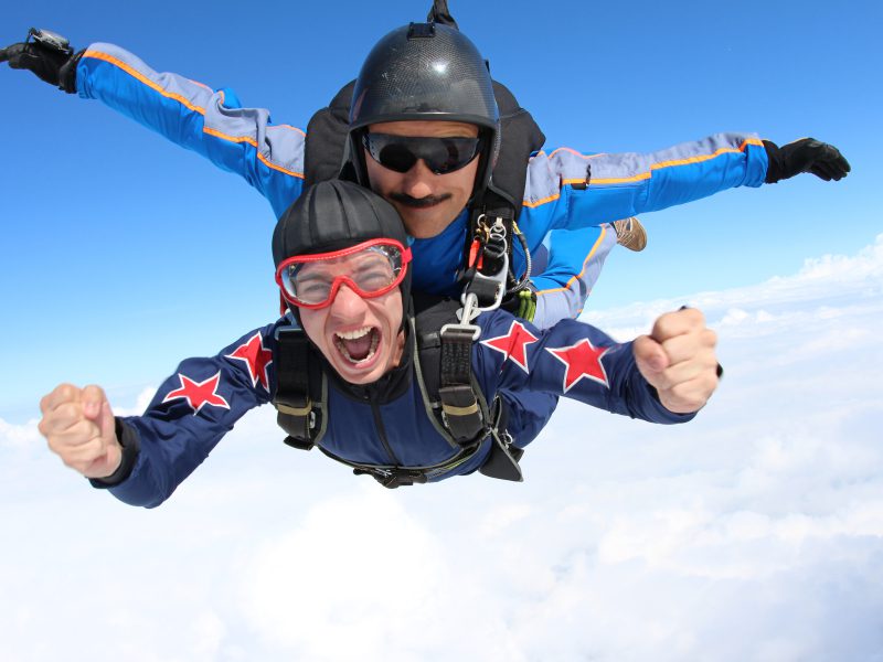 Skydiving in the Maldives