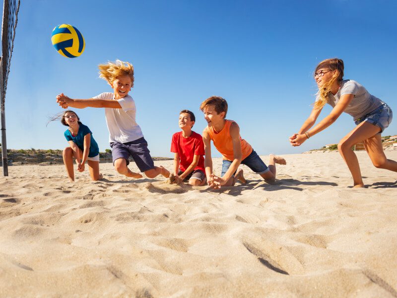 Volleyball on the beach