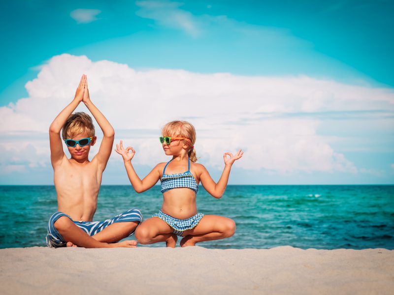 Beach yoga