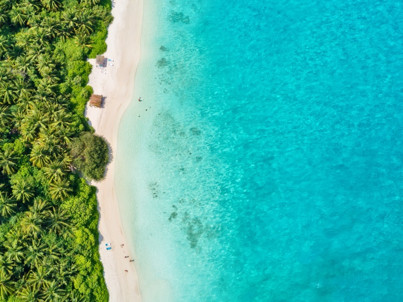 Maldives aerial view