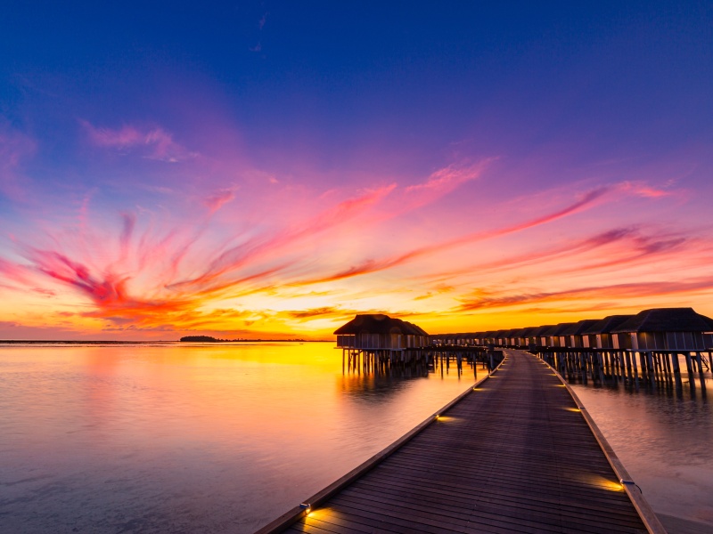 Maldivian sunset