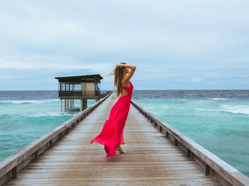 Cloudy day in Maldives