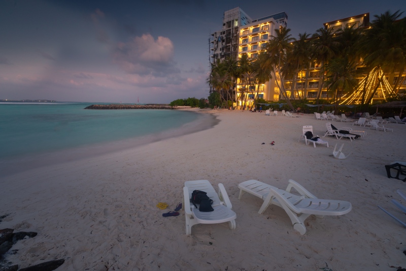 Hotel by the beach in Maafushi